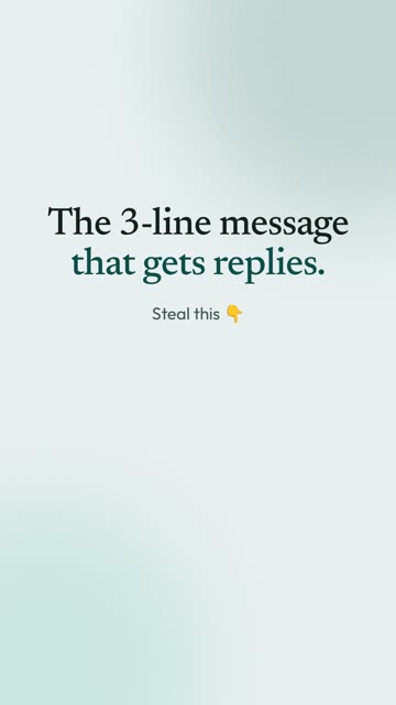 Sendfew reel: the 3-line message