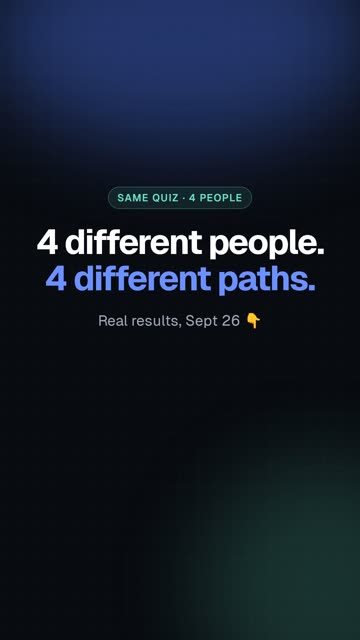 Pursivon reel: same quiz, four people